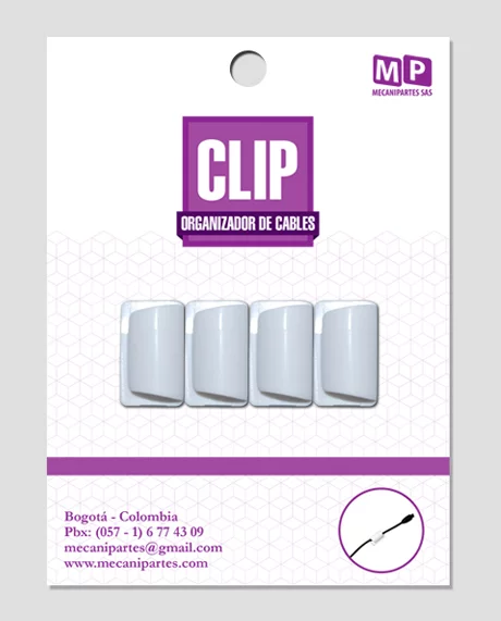 Clip organizador de cables